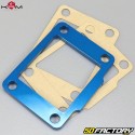 Reed valve block spacer Derbi KRM Pro Ride Blue