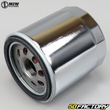 MIW MEIWA HD17001 Chrom-Ölfilter Harley Davidson VRSC...