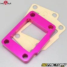 Reed valve block spacer AM6 KRM Pro Ride pink