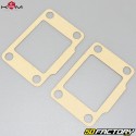 Reed valve block spacer AM6 KRM Pro Ride red