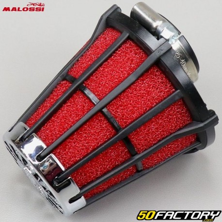 PHBG carburetor air filter, Mikuni right Malossi red black support