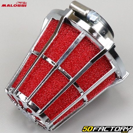 PHBG carburetor air filter, Mikuni right Malossi red chrome support