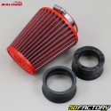 Filtro aria carburatore PHBH, Mikuni, Keihin lungo Malossi rosso