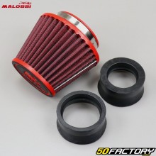 Air filter for carburettor PHBH, Mikuni , Keihin short Malossi  red