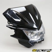 Black universal headlight plate