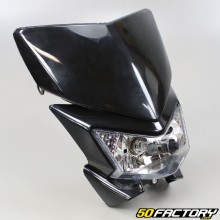 Black universal headlight plate