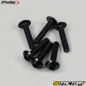 Tornillos de 5x25 mm Puig cabeza abombada BTR negra (juego de 6)