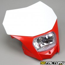 Universal red and white headlight plate