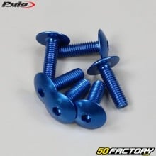 6x20 mm screws rounded head Puig blue (set of 6)