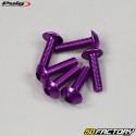 Tornillos de 5x20 mm Puig cabeza abombada BTR violeta (juego de 6)