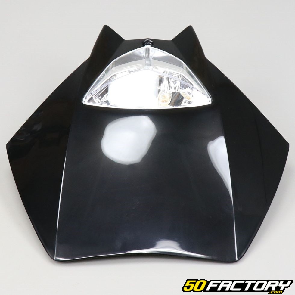 Plaque phare type KTM EXC ampoule noir