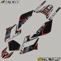 Kit grafiche adesivi Derbi Senda DRD Racing (2004 - 2010) Gencod Evo rosso