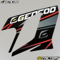 Kit decorativo Derbi Senda DRD Racing (2004 - 2010) Gencod Evo vermelho