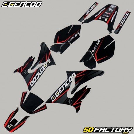 Decoration  kit Yamaha DT 50 and MBK X-Limit (since 2003) Gencod Evo red