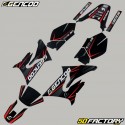 Kit grafiche adesivi Yamaha DT 50 e MBK X-Limit (da 2003) Gencod Evo rosso