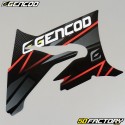 Kit grafiche adesivi Yamaha DT 50 e MBK X-Limit (da 2003) Gencod Evo rosso