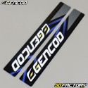 Kit grafiche adesivi Yamaha DT 50 e MBK X-Limit (da 2003) Gencod Evo blu