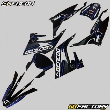 Kit decorativo Derbi Senda,  Gilera SMT,  RCR (Desde 2018) Gencod Blue Evo