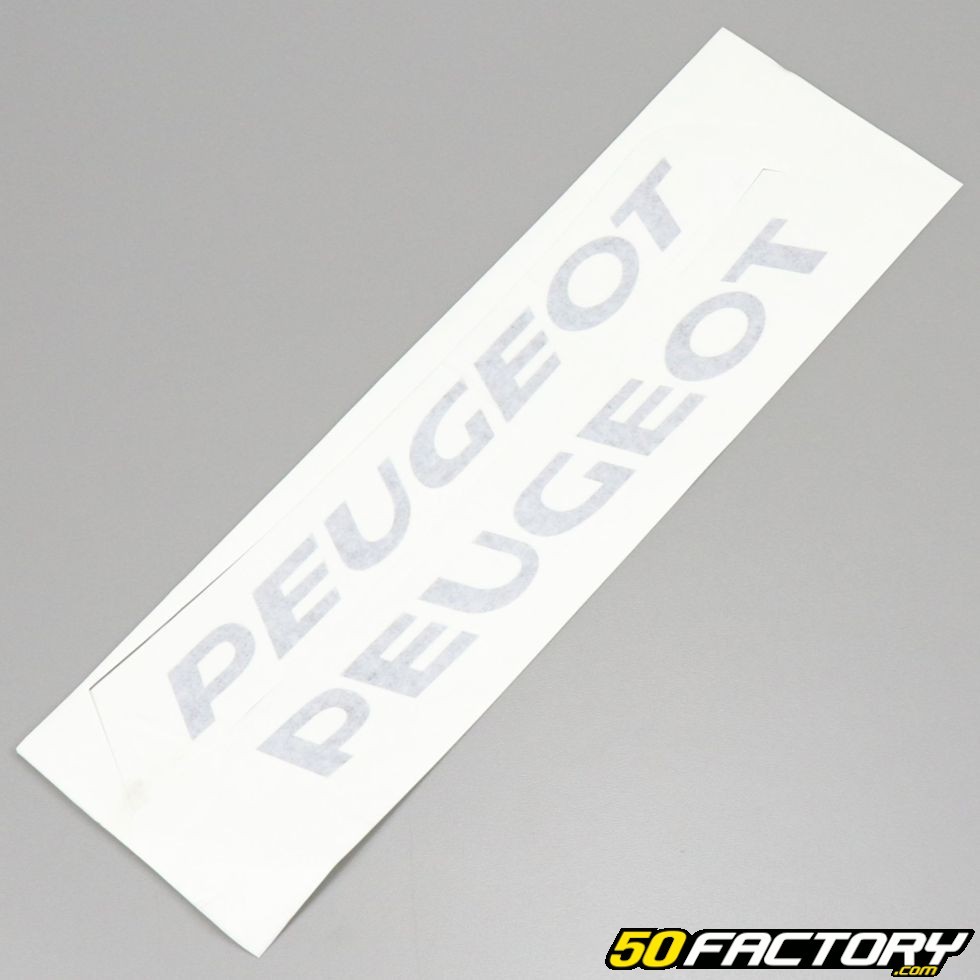 Stickers Peugeot noirs 315x30mm - pièce moto, scooter, cyclomoteur