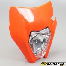 Placa do farol tipo KTM EXC XNUMX laranja