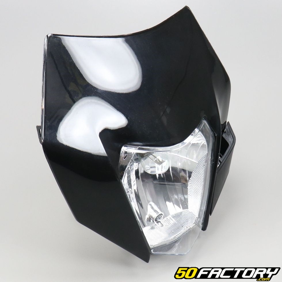 Plaque phare type KTM EXC ampoule noir