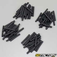 3.5x40mm tubo termorestringente nero (lotto 100)