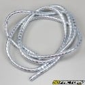 6mm cable protection spiral chrome (1.5 meter)