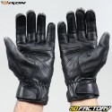 Guantes Street Ixon RS Motocicleta negra aprobada por Nizo CE