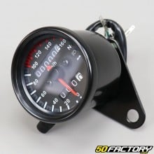 Universal black round needle (km / h) speedometer