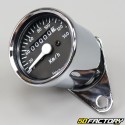 Universeller Tachometer mit runder Nadel aus Chrom (km / h)