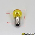 E10 12V 6W yellow headlight bulb to screw