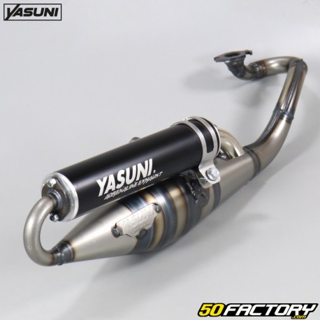 Exhaust Yasuni Z silent black Minarelli horizontal Mbk Nitro,  Ovetto,  Yamaha... 50 2T