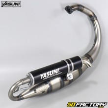 Exhaust Yasuni R silent black Minarelli vertical Mbk Booster,  Yamaha Bws... 50 2T