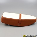 Two-seater MBK 51 seat, Motorized lever, Peugeot 103 ... (with strap) beige and brown