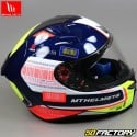 Full face helmet MT Helmets Revenge  2  RS blue, yellow and orange