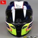 Full face helmet MT Helmets Revenge  2  RS blue, yellow and orange