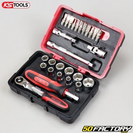 Sockets and bits 1 / 4 &quot;KsTools Ultimate (set of 27 pieces)