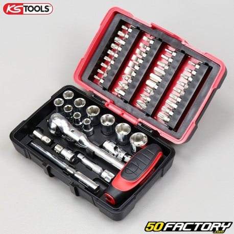 Sockets and bits 1 / 4 &quot;KsTools Ultimate (set of 52 pieces)