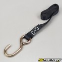 Black tightening straps with hooks