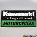 Enamel sign Kawasaki 25x50 cm