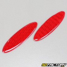 25x90 mm (x2) tiras reflectantes ovaladas rojas
