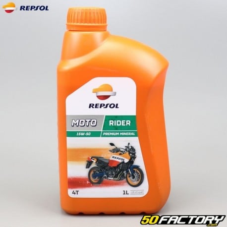 Óleo do motor 4T 15W50 Repsol Moto Ride1L