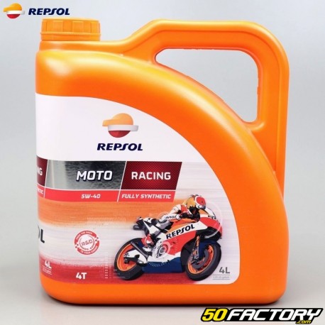 ACEITE PARA MOTO REPSOL 4T 5W40 RACING FULL SYNTHETIC 1 L
