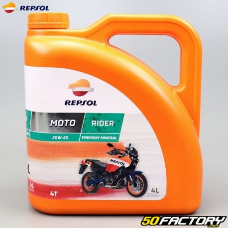 Óleo do motor 4T 20W50 Repsol Moto Ride4L