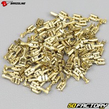 4.8 mm female crimp terminals (100 pieces) Brazoline