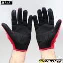 Gants cross Shot Vision homologués CE moto rouges