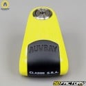 Anti-theft disc lock approved insurance SRA Auvray Alarm B-LOCK-10 yellow and black