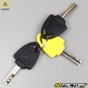 Anti-theft disc lock approved insurance SRA Auvray Alarm B-LOCK-10 yellow and black