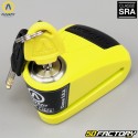 Anti-theft disc lock approved insurance SRA Auvray Alarm B-LOCK-10 yellow and black