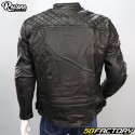 Leather jacket Restone CE approved motorcycle black